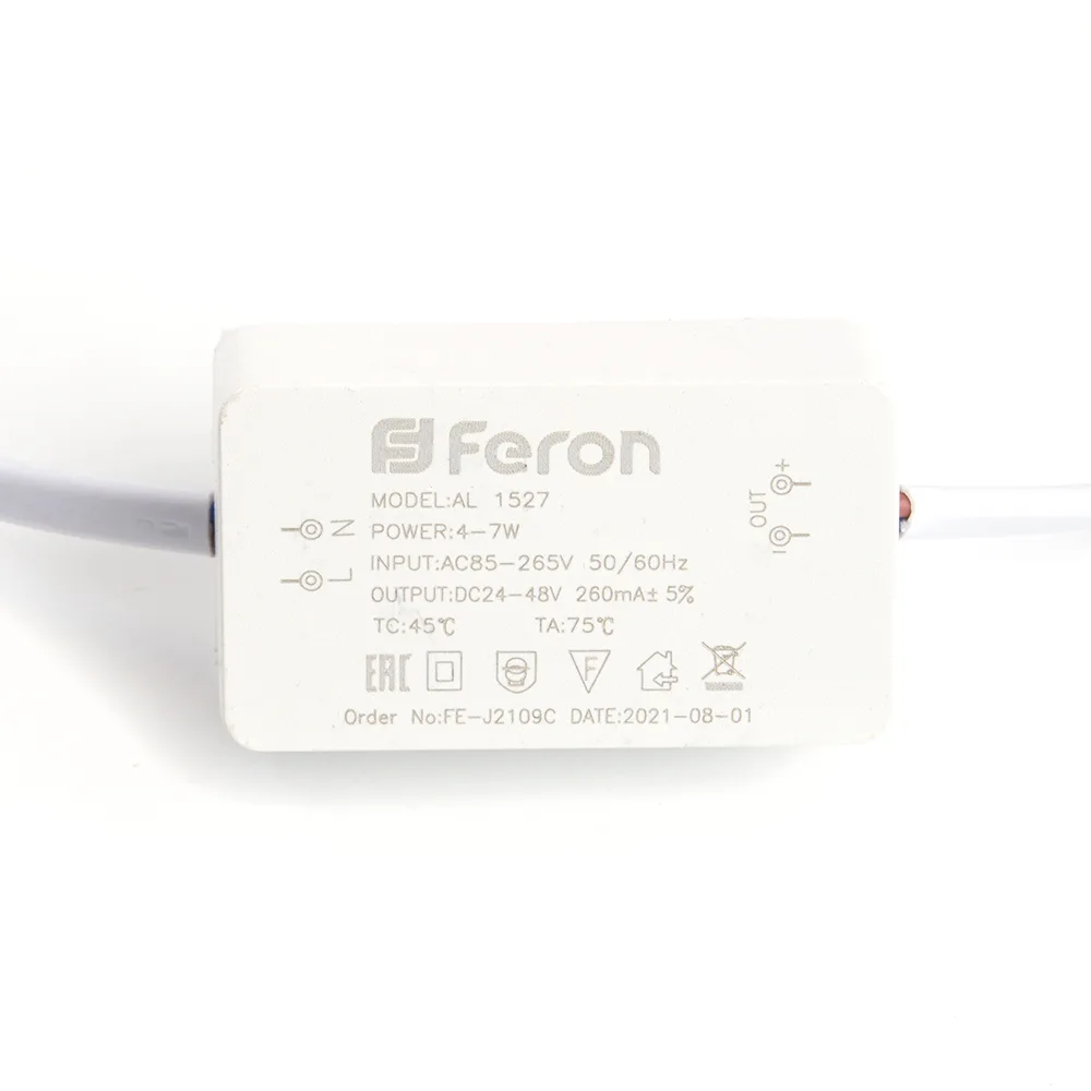 FERON Светодиодный светильник AL1527 встраиваемый 7W 4500K белый FERON Светодиодный светильник AL1527 встраиваемый 7W 4500K белый