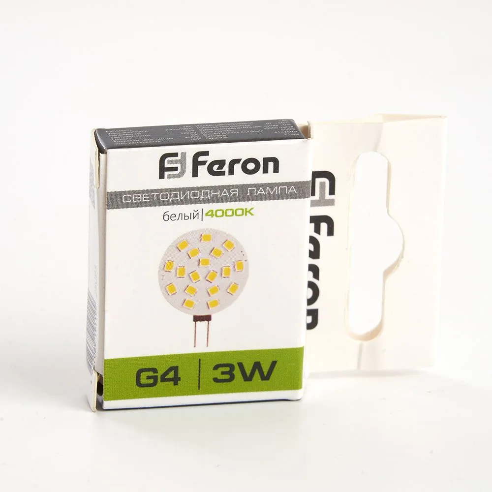 FERON Лампа светодиодная LB-16 G4 3W 12V 4000K 25093 FERON Лампа светодиодная LB-16 G4 3W 12V 4000K 25093