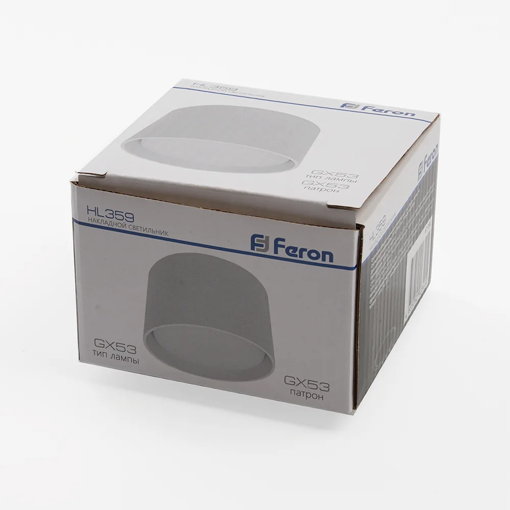 FERON Светильник потолочный HL359 12W, 230V, GX53, белый 41990 FERON Светильник потолочный HL359 12W, 230V, GX53, белый 41990