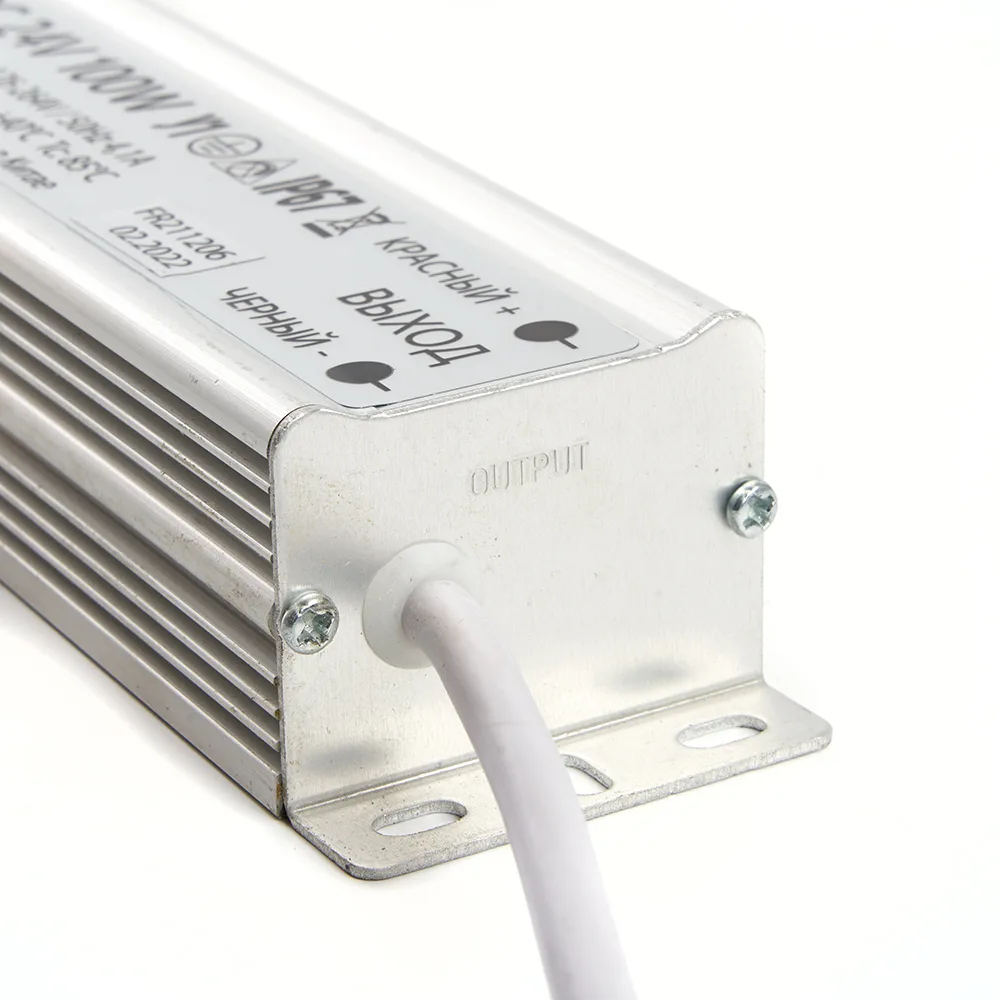 FERON Трансформатор электронный для светодиодной ленты 100W 24V IP67 (драйвер), LB007 FERON Трансформатор электронный для светодиодной ленты 100W 24V IP67 (драйвер), LB007