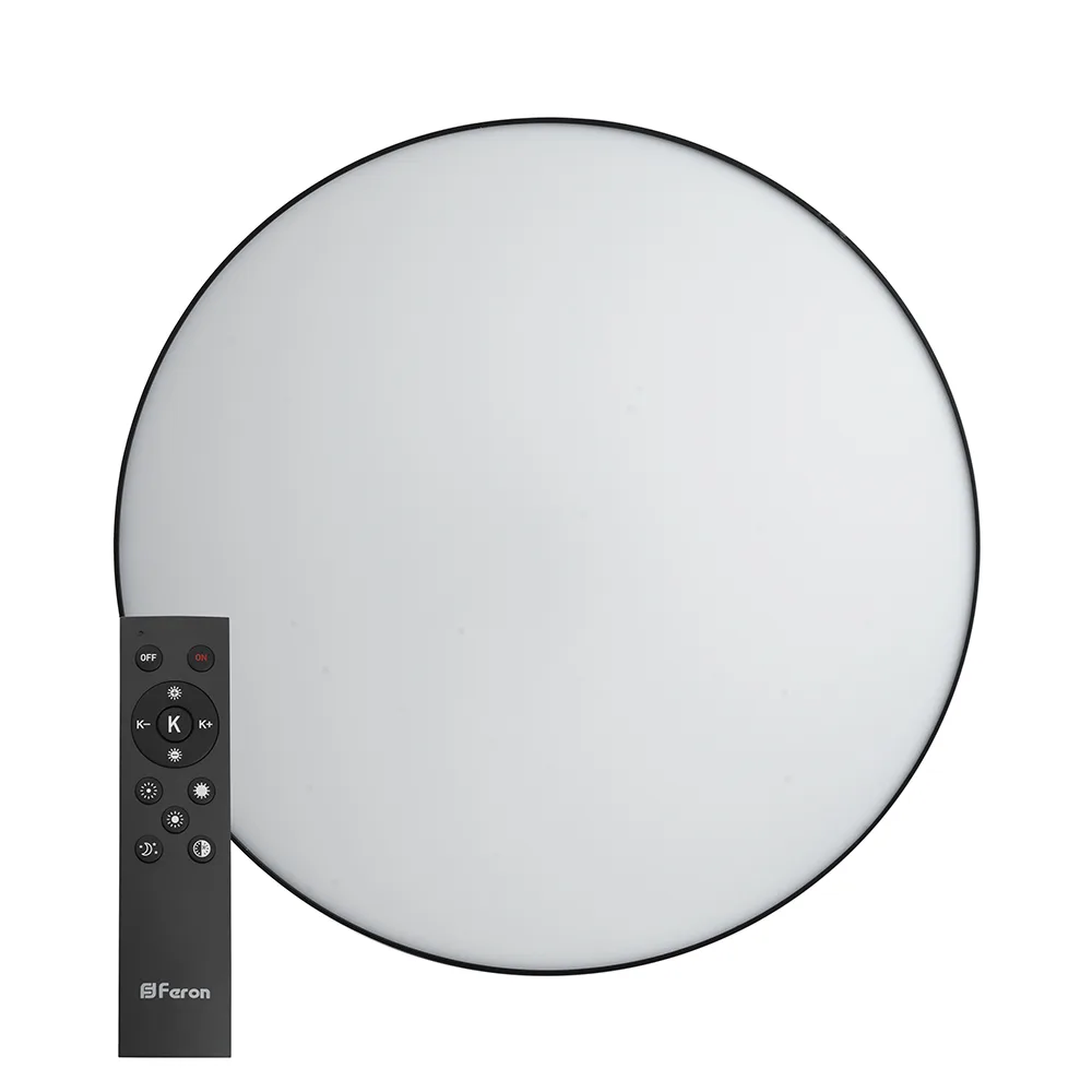 FERON Светодиодный управляемый светильник AL6200 “Simple matte” тарелка 60W 3000К-6500K черный 48066 FERON Светодиодный управляемый светильник AL6200 “Simple matte” тарелка 60W 3000К-6500K черный 48066