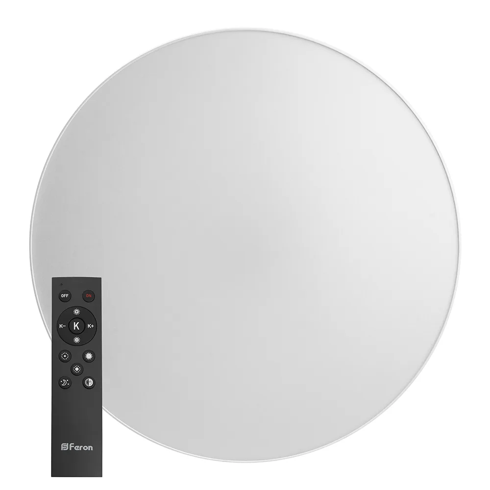 FERON Светодиодный управляемый светильник AL6200 “Simple matte” тарелка 80W 3000К-6500K белый 48070 FERON Светодиодный управляемый светильник AL6200 “Simple matte” тарелка 80W 3000К-6500K белый 48070