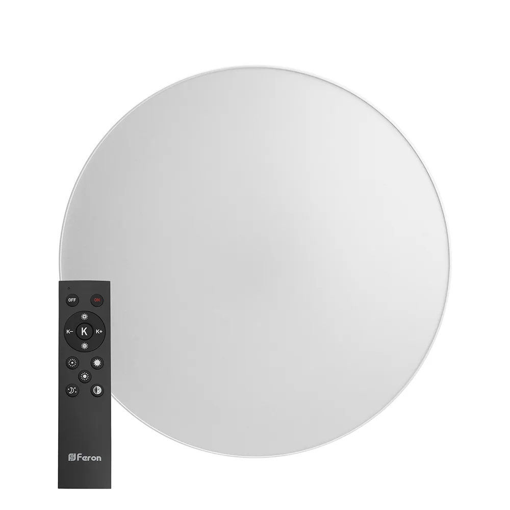 FERON Светодиодный управляемый светильник AL6200 “Simple matte” тарелка 60W 3000К-6500K белый 48069 FERON Светодиодный управляемый светильник AL6200 “Simple matte” тарелка 60W 3000К-6500K белый 48069